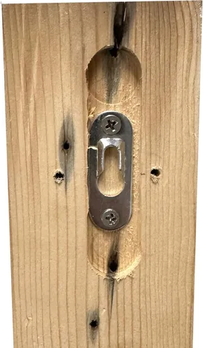 Vista 3 de Modern Timber Craft Ménsulas pequeñas decorativas de madera de granero reciclada de 3 x 5 x 5 pulgadas Juego de 2 mazones de madera de granja