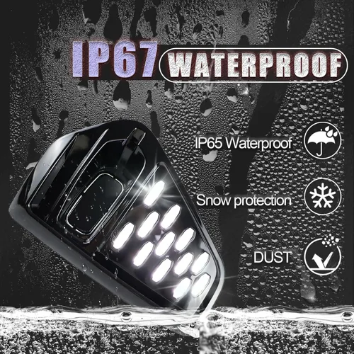 Vista 5 de Luz de Parachoques LED Frontal de Conmutación Blanca/Ámbar/Azul con Señal de Giro Secuencial y Luz de Marcha Diurna Compatible con Accesorios