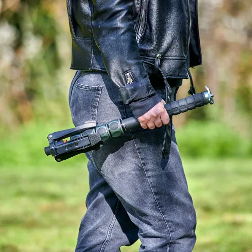 Vista 6 de 3 Legged Thing Alan 2.0 Kit Monopod de fibra de carbono - Monopod de cámara fácil de viajar para fotógrafos y videógrafos profesionales (gris)