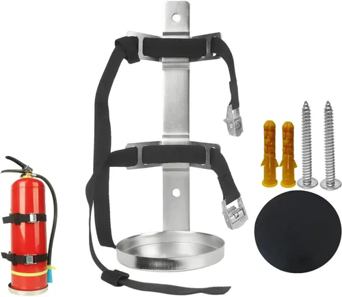 Vista 8 de Soporte para extintor de incendios, soporte para colgar en la pared, soporte para extintor de incendios para el hogar, automóvil, caravana, camión