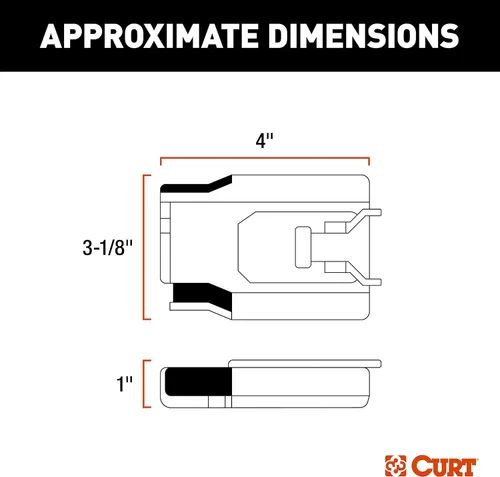 Vista 2 de CURT 51146 TriFlex NEXT Proporcional de inercia controlador de freno eléctrico para remolque, totalmente ajustable, bajo perfil, 2-4 ejes