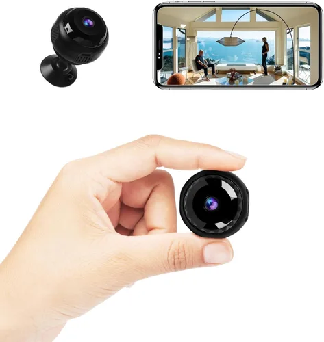 Mini cámara oculta WiFi 4K, alimentación de video en vivo, batería de 1000 mAh, cámara de seguridad cubierta para interiores, para el hogar, monitor