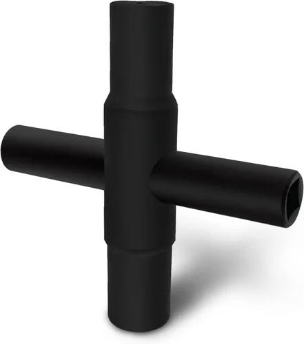 Llave de cierre de agua Sillcock de 4 vías, 1 paquete, acero 40 Cr