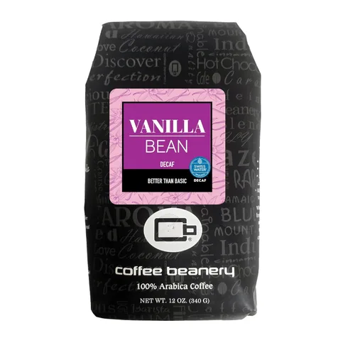 Vista 43 de Coffee Beanery Café con sabor a Amaretto SWP descafeinado 12 onzas (goteo automático) Tostado ligero