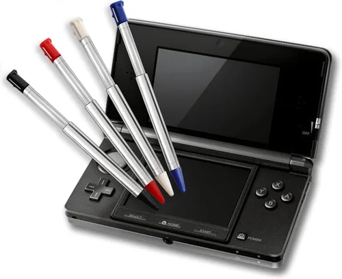 Vista 6 de 3DS Stylus Pen - Lápiz capacitivo de repuesto retráctil de metal compatible con Nintendo 3DS, 4 en 1 Combo Touch Styli Pen Set multicolor para 3DS