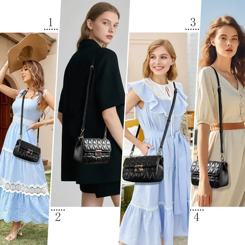 Vista 5 de SEAVILIA Correa de Repuesto para Bolso de Cuero PU Cruzado Ajustable Largo Delgado Hecho a Mano Correa para Bolsos de Hombro