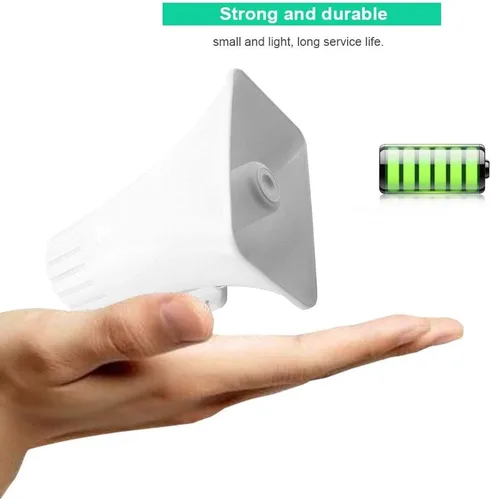 Vista 6 de Sirena de bocina, 150 dB DC 12V altavoz de alarma con cable de doble tono para seguridad en el hogar, sistema de alarma de seguridad al aire libre