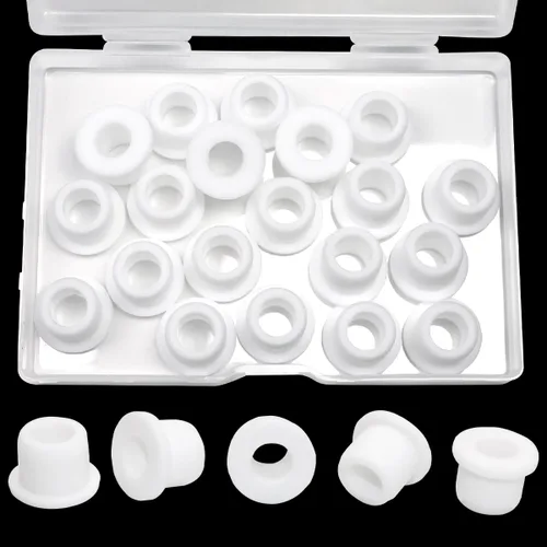 Vista 14 de EASYEAH Orificio de taladro de 1-1/2 pulgadas, arandelas de goma de silicona de 1-1/8 pulgadas de diámetro interior para cableado, tapón