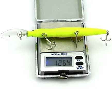 Vista 7 de 5 unids/lote de buceo profundo para pesca de plástico duro, señuelos de pesca de plástico duro, cebo para pesca de Bass Tourt, aparejos para agua
