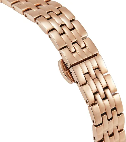 Vista 3 de VICTORIA HYDE Relojes para mujer, esfera de nácar verde, correa de cuero auténtico, caja rectangular clásica