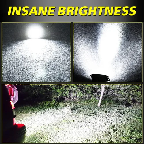 Vista 4 de Flush Mount LED Pods, 2pcs 84W Flush Mount LED Bumper Fog Lights Spot Beam Backup Reverse Lights Off Road Driving Light for Trucks Pickup UTV ATV