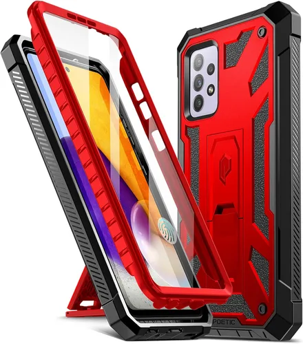 Vista 8 de Poetic Spartan - Funda protectora para Samsung Galaxy A72, con protector de pantalla integrado compatible con identificación de huellas dactilares