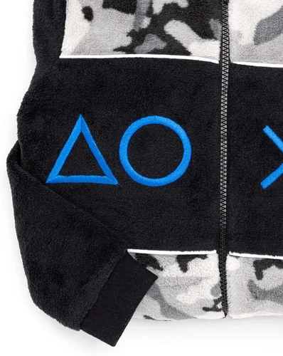 Vista 4 de PlayStation Onesie Boys All In One Camo Game Kids, gris