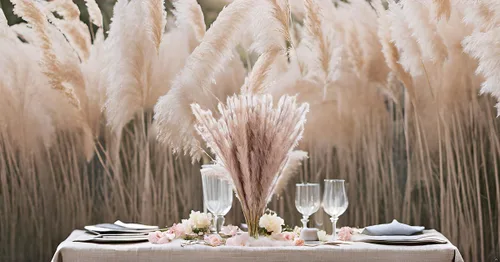 Vista 3 de UiiziC Hierba de Pampas Artificial 8 PIEZAS 30"/76cm Flores Artificiales Secas Esponjosas Hierba Ascendente para Rellenos de Jarrones Ramos de Bodas