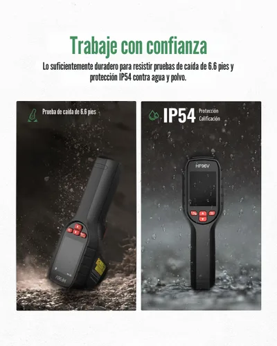 Vista 10 de Cámara térmica HF96V con cámara visual, 240 * 240 Super Resolución, detección inteligente de escena, cámara de imágenes térmicas con puntero láser