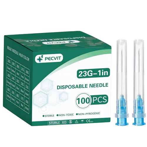 Vista 10 de Paquete de 100 accesorios dispensadores de laboratorio de aguja Luer Lock de 18Ga de 1 pulgada para medir, rellenar tintas