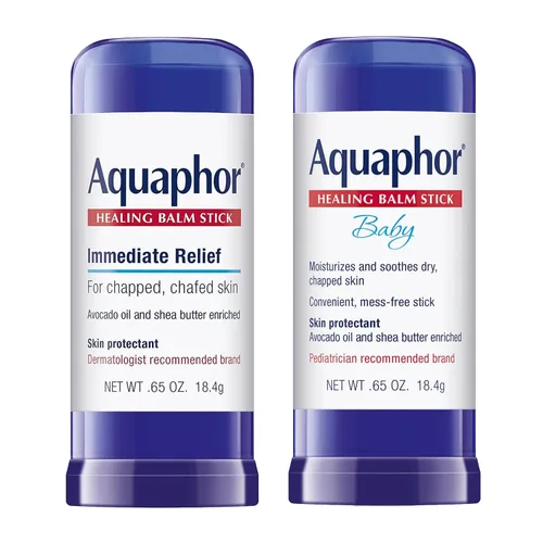 Vista 13 de Aquaphor Bálsamo curativo para bebés con aceite de aguacate y manteca de karité, barra de 0.65 onzas
