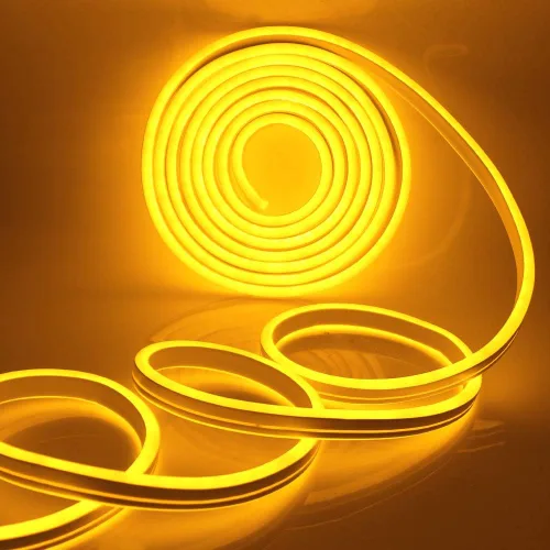 Vista 11 de Luz de neón LED, regulable CA 110-120V flexible tira de luces LED de neón, 120 LEDs/M, 50 pies/49.2 ft impermeable 2835 SMD LED cuerda de luz + Azul