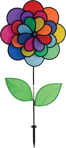 Vista 7 de In the Breeze Girador doble iridiscente de flores 2665 -13.5 pulgadas