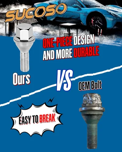 Vista 20 de Pernos de orejeta 12x1.25, tuercas de espárragos de rueda OEM negras compatibles con Jeep Renegade 2015-2025, juego de 20 pernos de orejeta de rueda