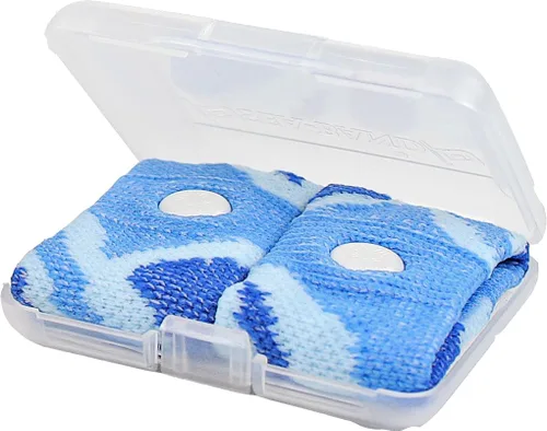 Vista 2 de Sea-Band Pulsera de acupresión antináuseas para movimiento y mareos matutinos, niño, 1 par azul