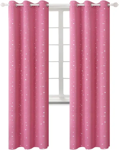 Vista 198 de BGment Cortinas cortas para ventanas, cortinas opacas pequeñas de 45 pulgadas para dormitorio, cortinas de oscurecimiento de habitación