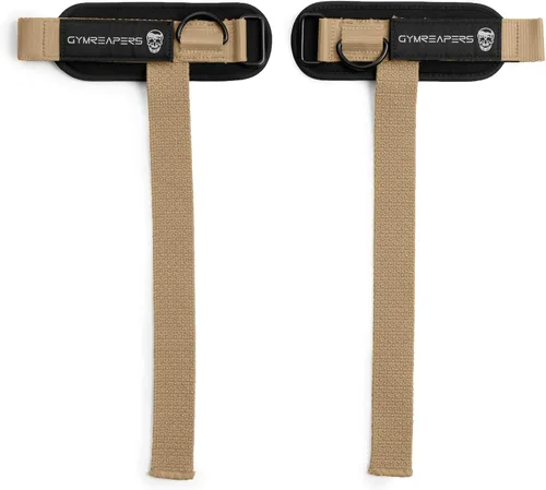 Vista 15 de Gymreapers Correas de elevación GripLink: correas de muñeca resistentes con anillo en D con cuentas de agarre de silicona antideslizantes, soporte