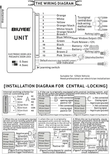 Vista 6 de Kit central de control remoto universal para automóvil de 12 V, cerradura de puerta, sistema de entrada sin llave para vehículo con control remoto