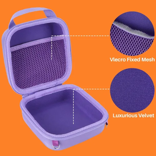 Vista 4 de Lebakort Funda de almacenamiento compatible con cámara instantánea Fujifilm Instax Mini 12/11 (funda rosa rubor)