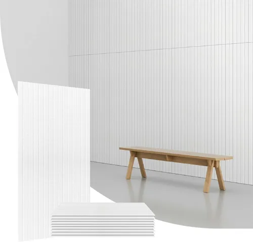 Vista 18 de Olanglab Paquete de 10 paneles acústicos de pared, 48 x 24 pulgadas por cada panel acústico, absorbentes de sonido, paneles de sonido decorativos