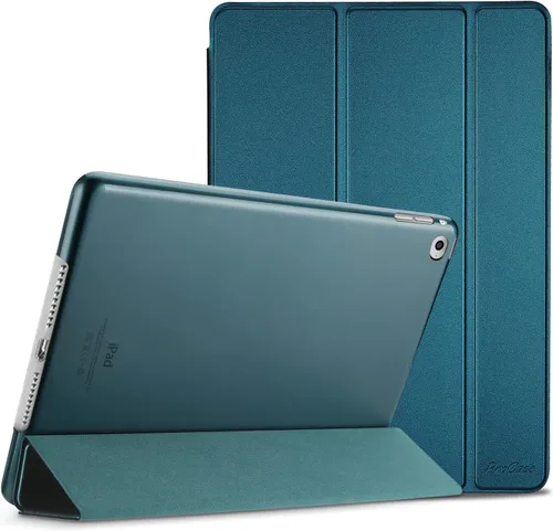 Vista 11 de ProCase Funda Inteligente para iPad Air 2 2014, Funda Protectora con Soporte Ultra Delgada y Ligera con Tapa Trasera Translúcida Esmerilada