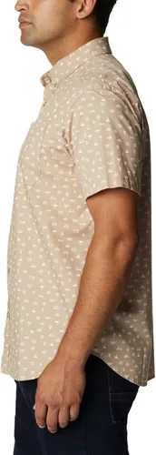 Vista 3 de Columbia Rapid Rivers Camisa de manga corta estampada Ancient Fossil Camp Icon MD, Icono de campo fósil antiguo