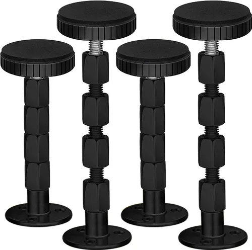 Vista 8 de Adjustable Threaded Headboard Stoppers/Bumper Against Wall, 4 Pack Behind Bed Frame Protector Antishake Tool, Bed Shake Support Stabilizer Device