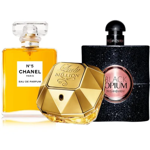 KIT PERFUM (CHANEL#5+LADY MILLION+OPIUM)