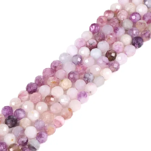 Vista 72 de Cuentas Redondas Facetadas de Ópalo Verde de 4 mm Sueltas de 16 Pulgadas para Hacer Joyas