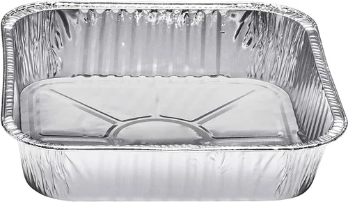 Vista 6 de Sartenes desechables de aluminio para hornear profundos de 9 pulgadas sin tapas, bandeja desechable para hornear sin BPA, reciclable para horno