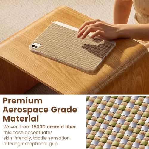 Vista 7 de PITAKA Funda para iPad Pro de 11 pulgadas 2025/2024, Funda Compatible con Magic Keyboard para iPad Pro M5/M4, Soporte para Carga de Apple Pencil