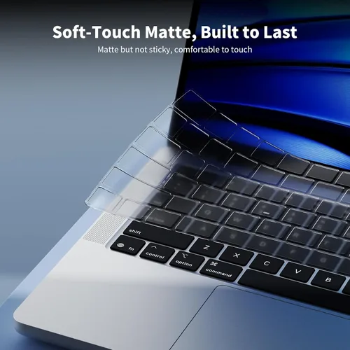 Vista 8 de Soonjet Funda de teclado ultradelgada para MacBook Pro 14/16 M5/M4/M3/M2/M1 Pro/Max MacBook Pro 14/16, M5-M2 MacBook Air 13/15, MacBook Neo