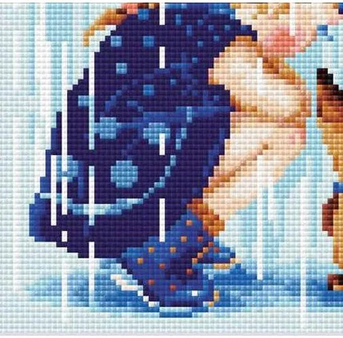 Vista 5 de RIOLIS AM0023 Bajo mi paraguas mosaico de diamantes