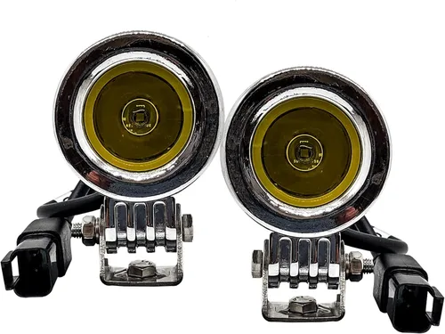 Vista 3 de Cromado 20 W LED ámbar niebla mini luces de rastro Spot Beam para motocicleta todoterreno camión ATV UTV RV 12V