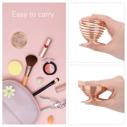 Vista 5 de Luxspire Soporte para licuadora de esponja de belleza, soporte para licuadora de maquillaje de esponja, soporte de esponja de soplo de polvo