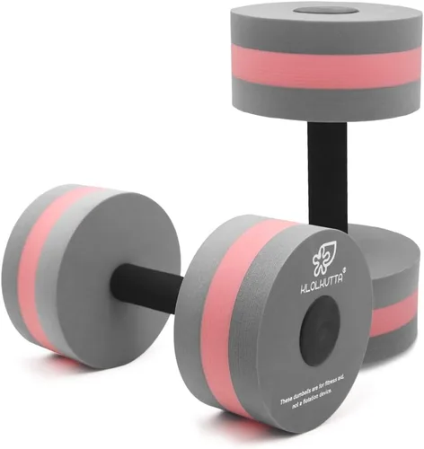 Mancuernas acuáticas, 2 mancuernas de espuma para ejercicio aeróbico de agua, resistencia a la piscina, barra de mano, equipo de ejercicios para