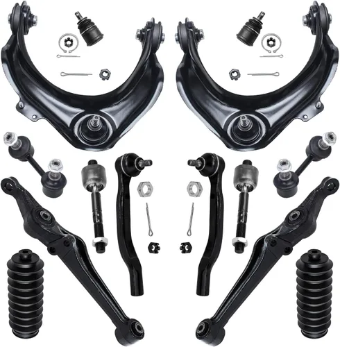 Vista 38 de Detroit Axle - Kit de suspensión frontal de 14 piezas para Honda Accord 08-12 2008 2009 2010 2011 2012, 4 brazos de control con rótulas + 4 barras