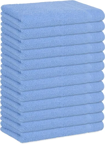 Vista 27 de Toallas de mano básicas de 16 x 26 pulgadas, paquete de 12, color beige, suaves y absorbentes, toallas de algodón multiusos para baño, spa