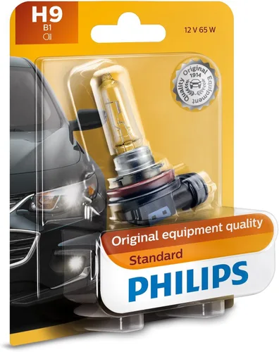 Bombilla de recambio Philips H1 VisionPlus, (paquete de 1), 12361 / H9