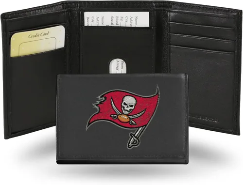 Vista 15 de Rico Industries NFL Football Embroidered Tri-fold Wallet