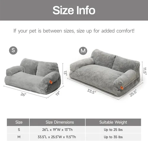 Vista 7 de MEWOOFUN Cama para Gatos de Interior, Camas Lavables para Perros Pequeños y Medianos y Gatos, Sofá Esponjoso para Gatos con Fondo Antideslizante