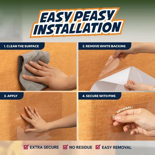 Vista 3 de 18 paquetes de hojas protectoras para muebles contra arañazos de gatos – Protector transparente para sofá y sofá contra las garras de los gatos