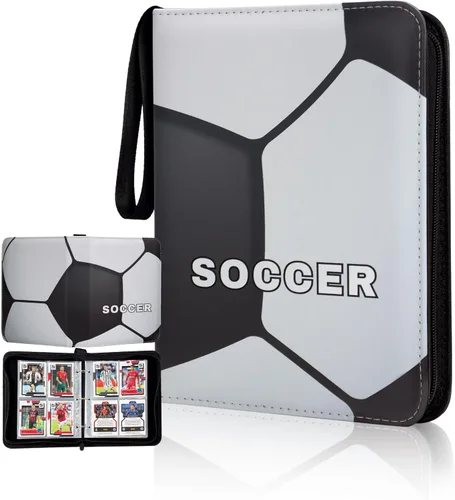 Vista 11 de Carpeta de tarjetas compatible con tarjetas de fútbol americano, tarjetas de intercambio, para MTG y otros TCG, se adapta a 400 tarjetas con 50