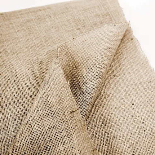 Vista 5 de Burlap Fabric, 38-40 pulgadas de ancho, más de 100 yardas en stock- 100 yardas 100% yute - natural
